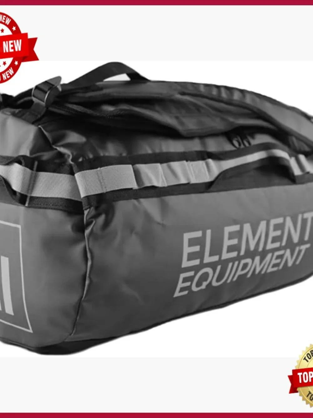 Waterproof Travel Duffel Bag with Shoulder Straps, 51L Medium Size